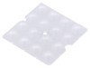 Lentilă LED pătrată plexiglass transparentă 7,5mm