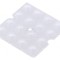 Lentilă LED pătrată plexiglass transparentă 7,5mm