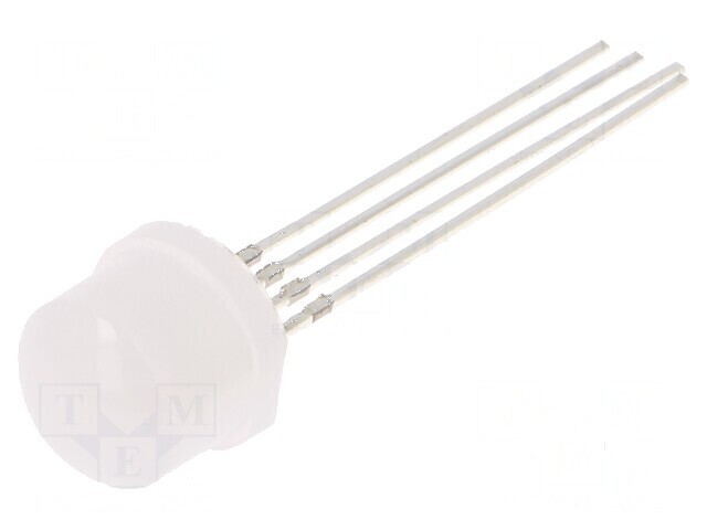 LED RGB 8mm Convex 100&deg; - Temperaturi de Funcționare: -30&deg; la 85&deg;C - Nr. Term: 4