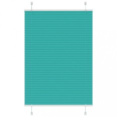 vidaXL Jaluzea plisată verde petrol 100x150 cm Lățime țesătură 99,4 cm 4015398
