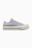 Converse tenisi Chuck Taylor All Star Lift culoarea violet, A12553C