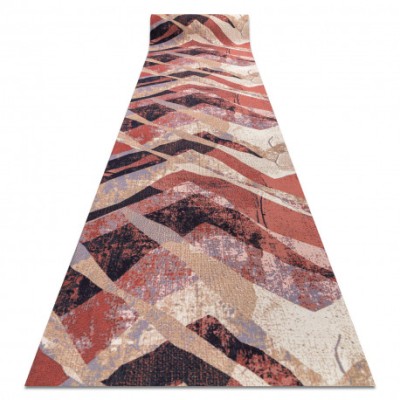 Traversa anti-alunecare DIGITAL - WEAVES Valuri bej / roz, 80 cm foto