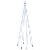 Cumpara ieftin Brad de Craciun, 310 LED-uri, alb rece, 300 cm, cu tarus