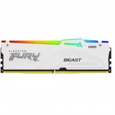 Memorie RAM Kingston, DIMM, DDR5, 32GB, 5600MHz, CL40, 1.35V, FURY Beast White,