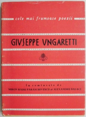 Poezii &amp;ndash; Giuseppe Ungaretti foto