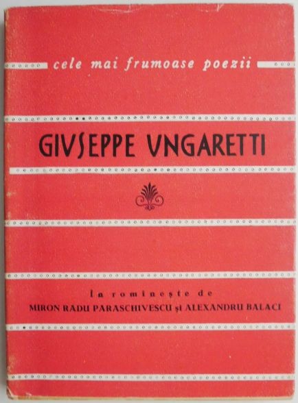 Poezii &ndash; Giuseppe Ungaretti