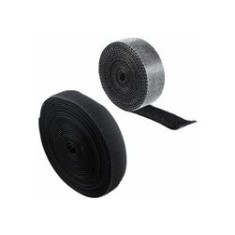 Organizator cabluri, bandă Velcro, negru, 5 m
