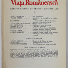 VIATA ROMANEASCA , REVISTA EDITATA DE UNIUNEA SCRIITORILOR , ANUL XXXI , NR. 11 , NOIEMBRIE , 1978