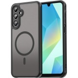 Husa Matte MagSafe pentru Samsung Galaxy A16, protectie completa, contur negru