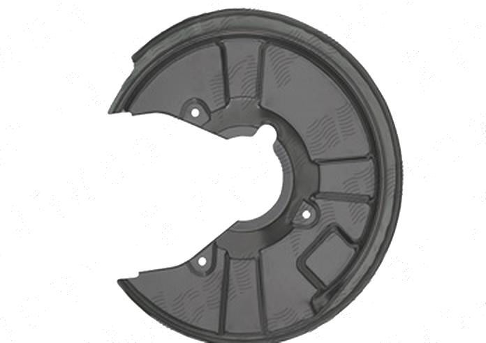 Protectie stropire disc frana Audi A4 (B6), 11.2000-11.2004, A4 (B7), 11.2004-03.2008, Spate, Dreapta, metal