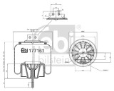 FEBI BILSTEIN 177161 Burduf, suspensie pneumatica
