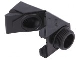 Conector Unghiular M20 IP68 Poliamidă Neagră