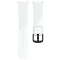 Curea silicon, compatibila Huawei Watch GT 3 42mm, telescoape Quick Release, Alb