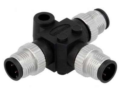 Adaptor &amp;icirc;n T M12 tată x3 pentru DeviceNet/CANopen PIN: 4 foto