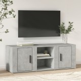 vidaXL Comodă TV, gri beton, 100x31,5x35 cm, lemn prelucrat