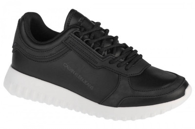 Pantofi pentru adidași Calvin Klein Runner Laceup YW0YW00375-BEH negru foto