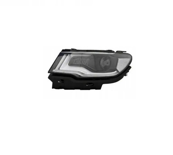 Far JEEP COMPASS, 06.2017-, partea stanga, DEPO, lense; cu LED daytime running light; HB3; electrical; cu motor; halogen,