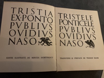 Tristele Ponticele-Publius Ovidius Naso foto