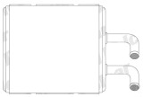 Radiator incalzire habitaclu Kia K-Series 1998-2001, 2001-05; tip Doowon, dimensiuni [mm] 170x165x20; OK60A61A10; producator Doowon