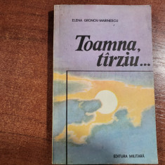 Toamna,tarziu...de Elena Gronov-Marinescu