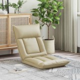 vidaXL Scaun de podea Crem 55 x 61 x 70 cm Piele artificială 42028183