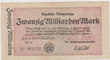 3 ZWANZIG MILLIARDEN MARK GERMANIA 18 OCTOMBRIE 1923 /UNC