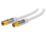 Cablu Coaxial 75&Omega; 1m 9.5mm PVC, Goobay
