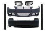 Kit Exterior BMW Seria 3 E90 (2005-2008) M-Technik Design cu Grile Centrale Negru Lucios Performance AutoTuning, KITT