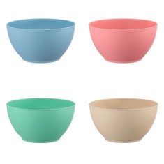 Boluri de Servire, Set 4 Bucăți, Capacitate 0.75L, Multicolor, Plastic