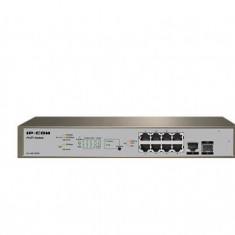 IP-COM PRO-S8-150W, 8 x 10/100/1000 Base-T Ethernet ports(PoE), 1 x 10/100/1000 Base-T Ethernet port(data), 1 x 1000 Base-X SFP port, Standards&Protoc