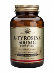 L-Tyrosine 500mg 50 veg caps, Solgar foto