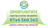 Numar 3 ANI Vechime - 07x4.560.565 - Special VIP aur usor gold numere cartela