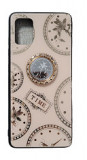 Husa cu pietricele + inel rotativ &#039; Clock &#039; Samsung S20 Plus , S20+ , Roz, Alt model telefon Samsung, Alt material