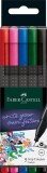 LINER 0.4MM SET 5 BUC BASIC GRIP FABER-CASTELL, Faber Castell