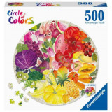 PUZZLE CERC FRUCTE SI LEGUME, 500 PIESE, Ravensburger