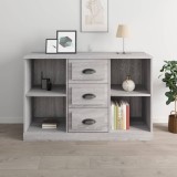 Servantă, gri sonoma, 104,5x35,5x67,5 cm, lemn prelucrat