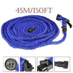 Furtun extensibil de gradina 45 metri cu pistol de udat Magic Hose 45m/150ft