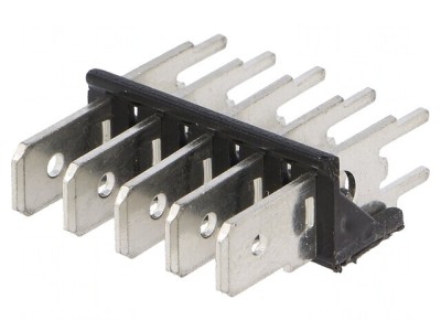 Conector Spadă 6,3mm 0,8mm THT Alamă Cositorit 500V foto