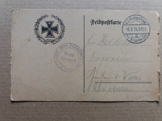 WW1 FELDPOSTKARTE LANDWEHR INF. RGT. 118 foto