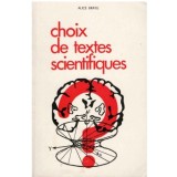 Alice Bratu - Choix de textes scientifiques - 123845