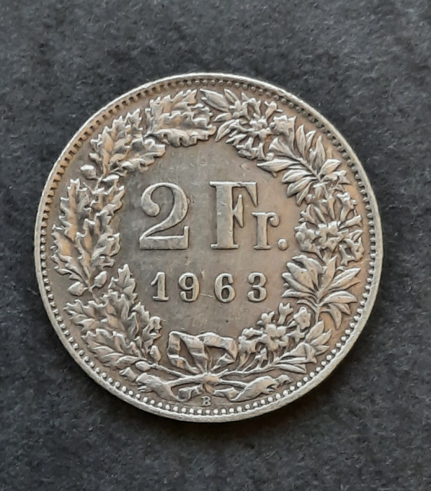 2 Francs 1963, Elvetia - B 4378