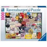 PUZZLE COLECTIA ETICHETE DE VIN, 1000 PIESE, Ravensburger