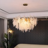 Candelabru Cristal WALTZ Serenade, 8xG9, Auriu, 60cm, Inaltime Reglabila ModernLight Concept