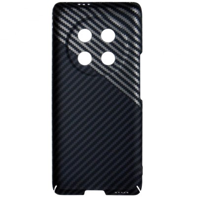Husa spate policarbonat aspect Carbon argintiu, gri, negru pentru Honor Magic 7 Lite, X9c foto