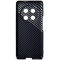 Husa spate policarbonat aspect Carbon argintiu, gri, negru pentru Honor Magic 7 Lite, X9c