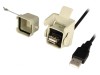Cablu-adaptor USB A soclu la USB A mufă 1,8m IP65 USB 2.0