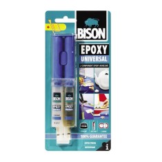 Adeziv epoxidic bicomponent universal BISON Epoxy Universal, 2 x 12ml foto