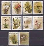 Guyana 1986 flori orhidee MI 1688-1697 seria 14 MNH, Nestampilat