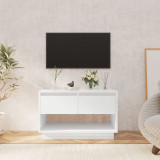 Comodă TV, alb extralucios, 70x41x44 cm, PAL, vidaXL