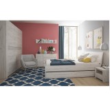 Cumpara ieftin Set mobilier dormitor mdf alb craft Angel 220.1x60x207.5 cm